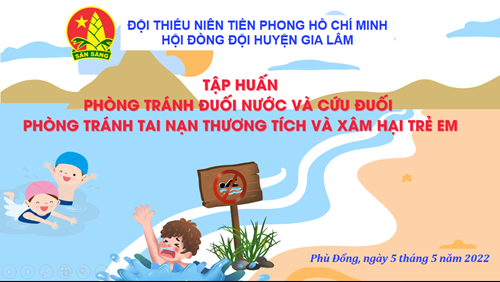 Tập huấn phòng tránh đuối nước, TNTT ở trẻ em